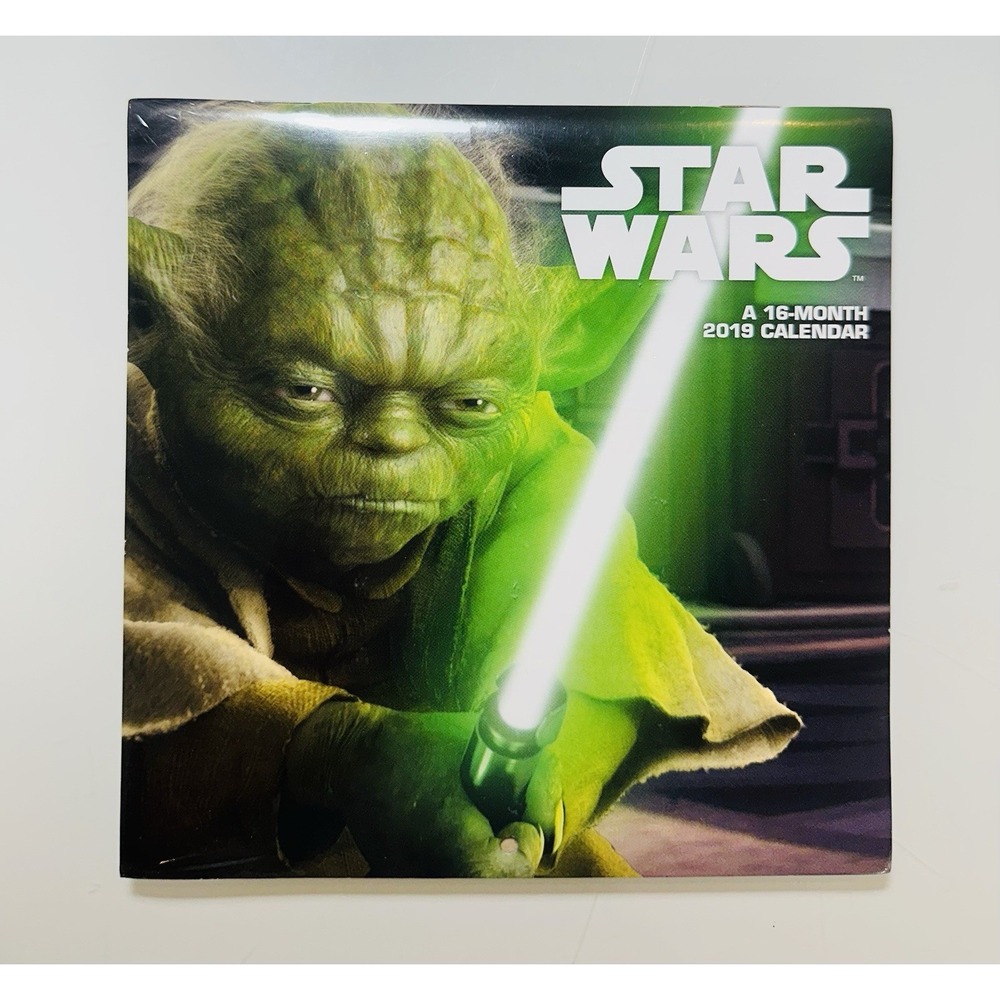 Star Wars 16-Month Wall Calendar 2019 NEW!